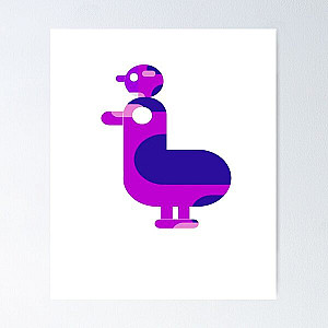 my kurzgesagt bird creative pink classic in white Poster RB0111