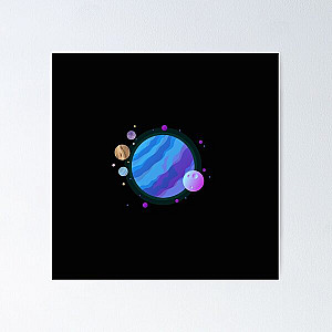 Kurzgesagt Blue Planet Poster RB0111