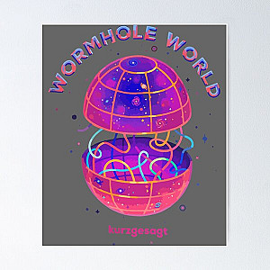 Kurzgesagt - 80s Wormhole Poster RB0111