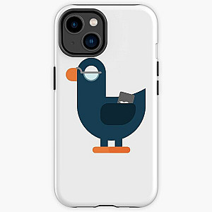 Kurzgesagt Bird Dark Blue Programming Coder Bird iPhone Tough Case RB0111