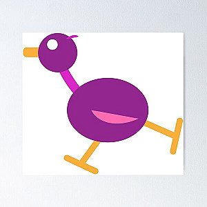 Kurzgesagt purple bird Poster RB0111