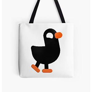 Kurzgesagt fan Duck bird Black All Over Print Tote Bag RB0111