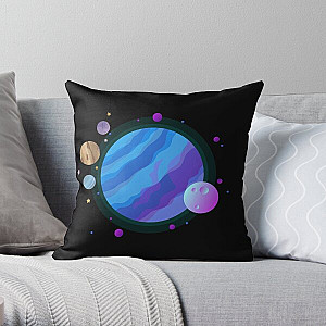 Kurzgesagt Blue Planet Throw Pillow RB0111
