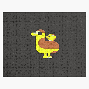 my kurzgesagt bird creative yelloww classic in black Jigsaw Puzzle RB0111